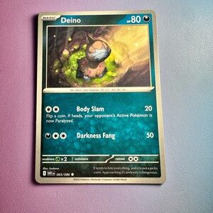 deino - 065/086 (common) — pokemon: white flare